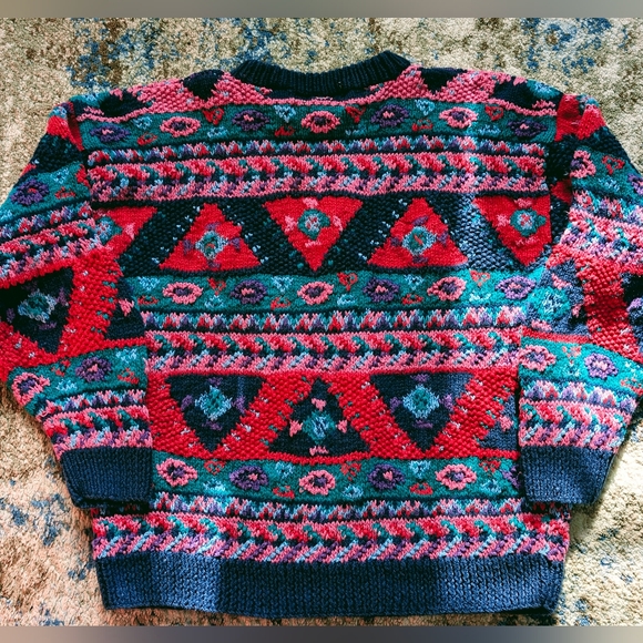 Orvis Chunky 90s Hand Knit Heavy Sweater VTG - Picture 2 of 5